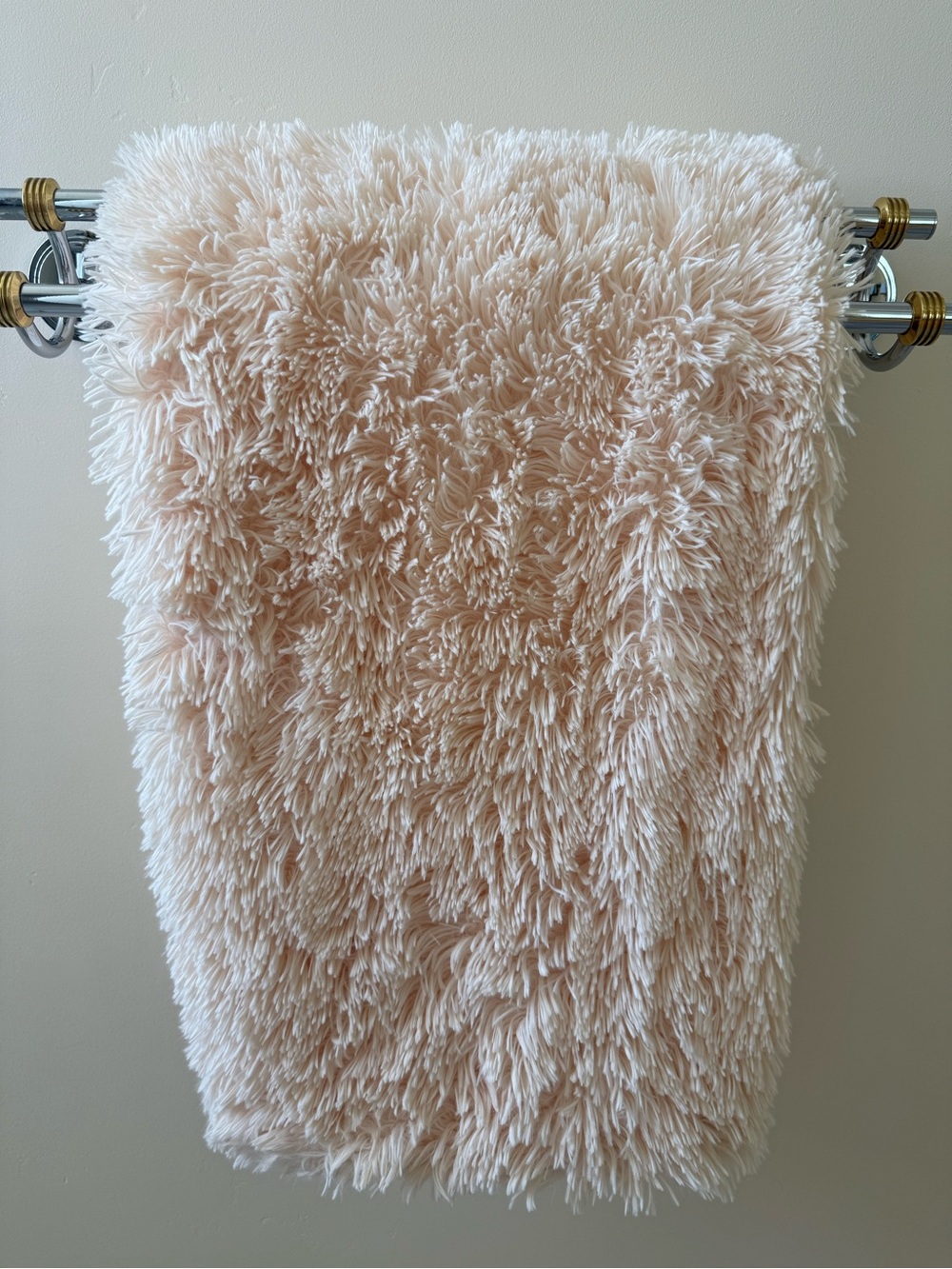 Berkshire Plush Shag Mini Throw - 50x60 Cream